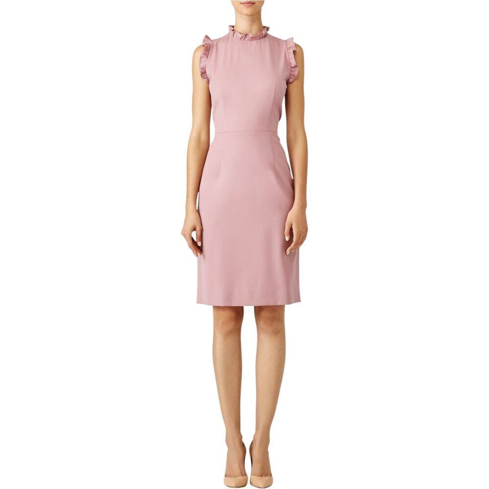 Rebecca Taylor Pink Spring Ruffle Sheath Dress 0